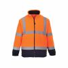 hi-vis orange fleece