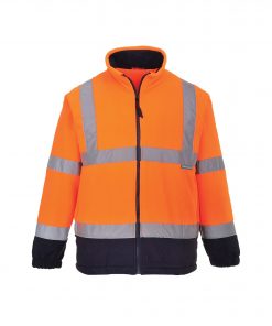 hi-vis orange fleece