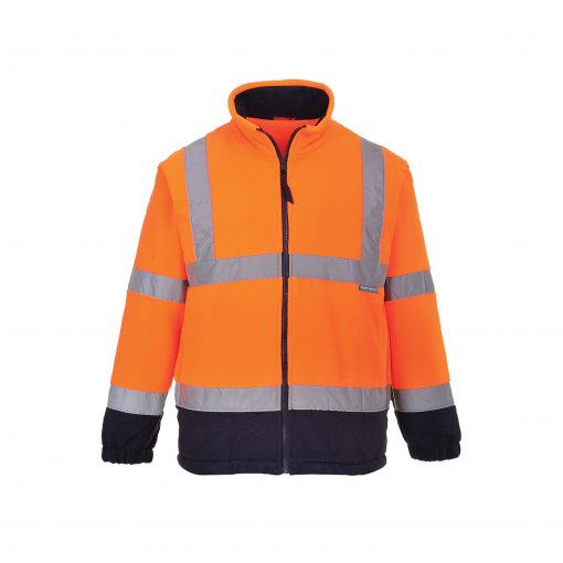 hi-vis orange fleece