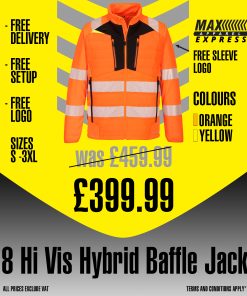 X 8 Max Apparel Hi Vis Hybrid Baffle Jacket