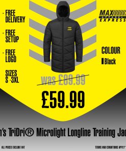 Max Apparel Men’s TriDri® Microlight Longline Training Jacket