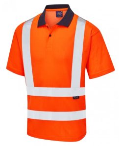 P01 Orange Hi Vis Technical Polo