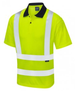 P01 Yellow Hi Vis Technical Polo