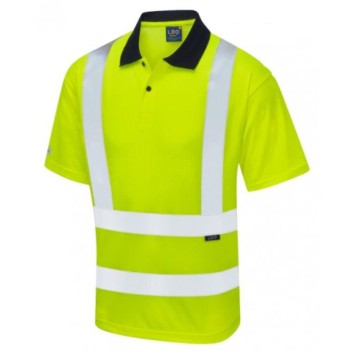 P01 Yellow Hi Vis Technical Polo