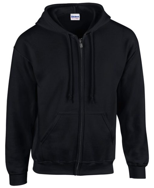 18600 Black Full Zip Hoodie